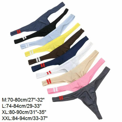 Men Thong Underwear Breathable Jockstrap T Back String Pouch Low Rise Fitness Bikini Sexy Transparent Male Lingerie Tanga Hombre