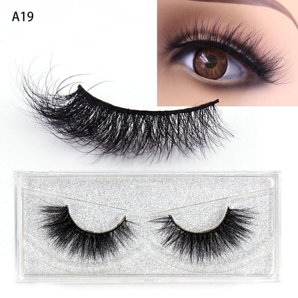 LEHUAMAO 5D Mink Hair False Eyelashes Wispy Cross Natural Mink Lashes Fluffy Eyelash Extension Tools Makeup Handmade Eye lashes