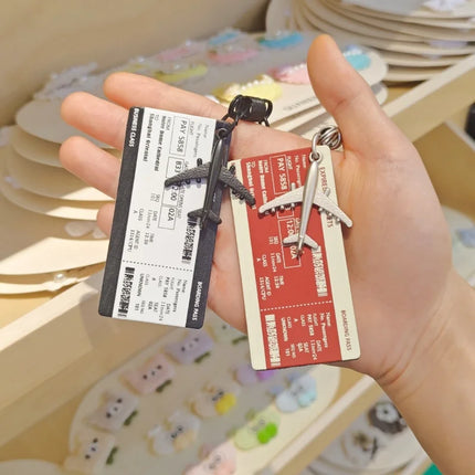 Airplane Keychains, Earth Journey Aircraft Keyrings Alloy Adventure Travel Gifts for Traveler Adults & Aviation Lovers