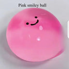 Pink smiley ball