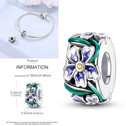 New 925 Sterling Silver Cactus Four Leaf Clover Charm Spring Green Series Bead Pendant For Original Beads Bracelet DIY Jewelry