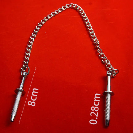BDSM Spring Loaded Nipple Grabber Claws Clamps,Metal Breast Clips With Connecting Chain ,Sex Toys for Couples,Adult Games