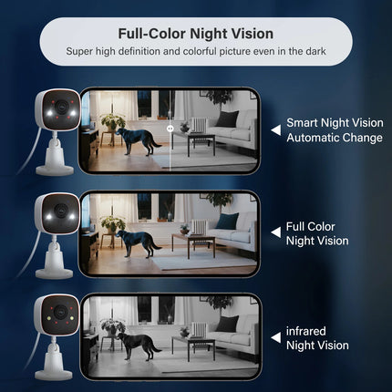 Outdoor Wireless Security Camera 3MP 1296P,Camera with WiFi, Home Security Surveillance, Property Monitoring, Indoor Security