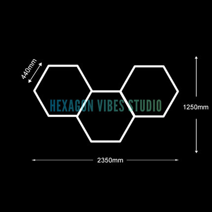 Garage Hexagon LED Light 50000H 6500K Ultra Bright for Home Gym Barbershop Car Detailing Bar Basement Workshop Ceiling Lighting