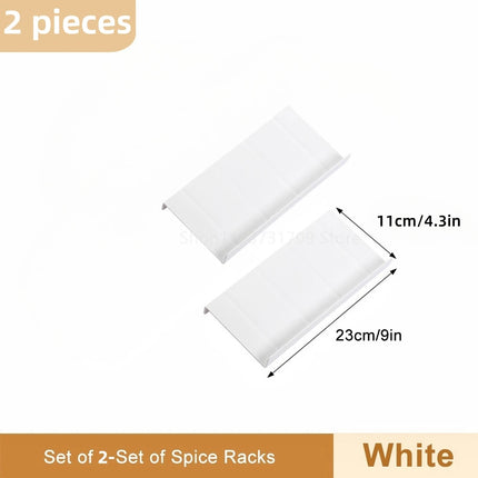 Spice Drawer Organizer Adjustable Spice Rack for Spice Jars 4 Layers Kitchen Spice Drawer Shelf Cabinet Pantry Kitchen Organizer