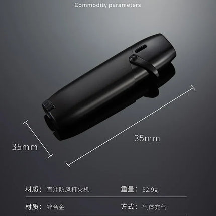 NEW Creative Outdoor Windproof Metal Pink Flame Lighter Arm Ignition Spray Butane Gas Lighter Fashionable Smoking Gift (No Gas)