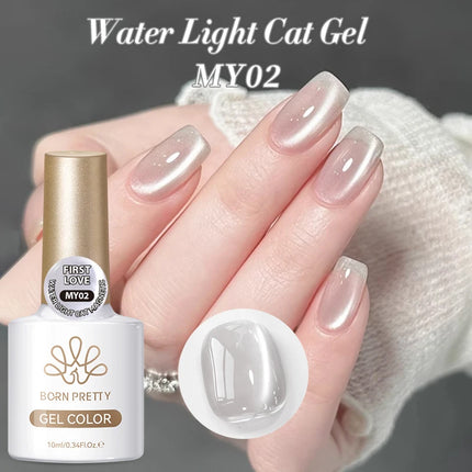 BORN PRETTY 10ml Auroras Glitter Cat Magnetic Gel Nail Polish Jelly Glass Bead Semi Permanent Soak Off UV LED Varnish Manicure