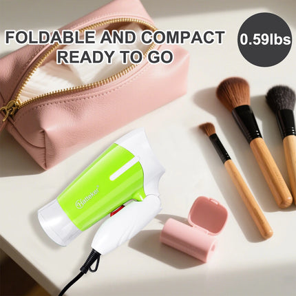 Hatteker 2600W Foldable EU Hair Dryer Electric High-Power Household with 2 Wind Temperature Settings And Negative Ion Hair Care
