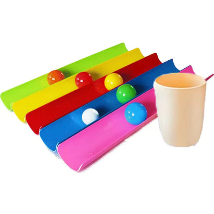 Children's Outdoor U-shaped Groove Ball Game - Team Collaboration Sensory Training Parent-child Interactive Fun Game