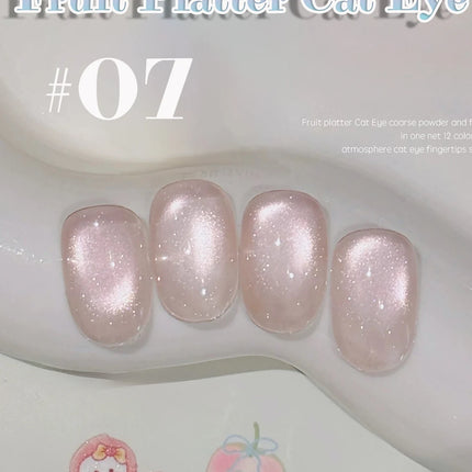 TC 12-Color Cat Eye Magnetic Gel Nail Polish 10ml Full Coverage Vernis Semi Permanent Super Gorgeous Nail Manicure Varnish Gel