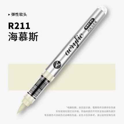 GRASP 120/1 Colors Acrylic Marker Pens Waterproof Pen Soft Brush Nib Student Art for Glass Stone Art School Supplies Stationery