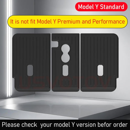 Floor Mats for Tesla Model Y Standard  2026 2025 Trunk Mat Cargo Liner Frunk Backrest Mats Accessories (Standard Models Only)