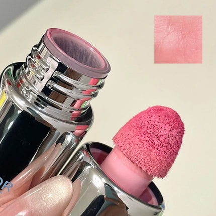Low Saturation Matte Liquid Blush Water Light Cheek Cream Smooth Blush Big Sponge Brush Head Easy To Apply Natural Rouge Makeup