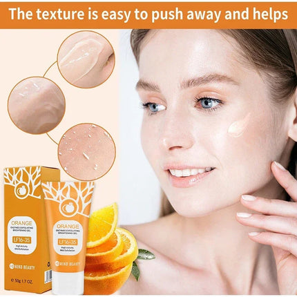 Orange Enzyme Exfoliating Gel Gentle Clean Pore Exfoliator Mild Remove Dead Skin Smooth Texture Hydrate Brighten Vitamin C Cream