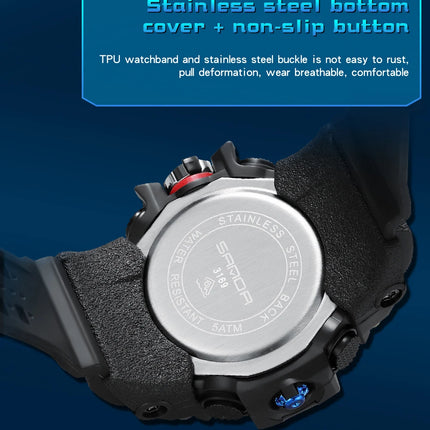 SANDA Brand G- Style Military Watch Men Digital Shock Sports Watches For Man Waterproof Electronic Wristwatch Mens Relogios 3169