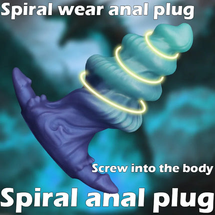 Monster Dildo Anal Plug Spiral Sex Toy Butt for Men Prostate Massager Anal Penetration Dilation Masturbator G-point Stimulate 18