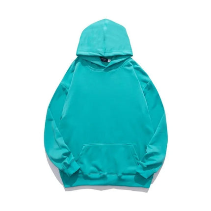 Thickened Fleece Hoodie Women's Long Sleeve Loose Fit Blank Version Autumn Winter New Style Korean Style Solid Color Sweatshirt
