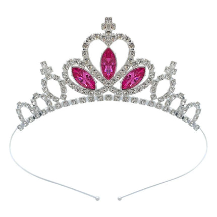 Kids Rhinestone Tiara Princess Headband for Girls Birthday Accessories Bridal Crystal Crown Tiara Wedding Hair Jewelry