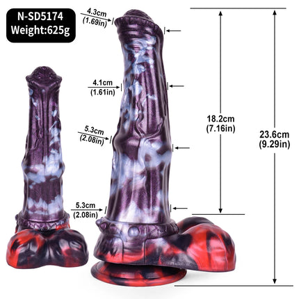 FAAK Fantasy Large Horse Dildo Sucker Silicone Multi Color Penis With Testis Sucker Female Masturbator Anal Plug For Women Men