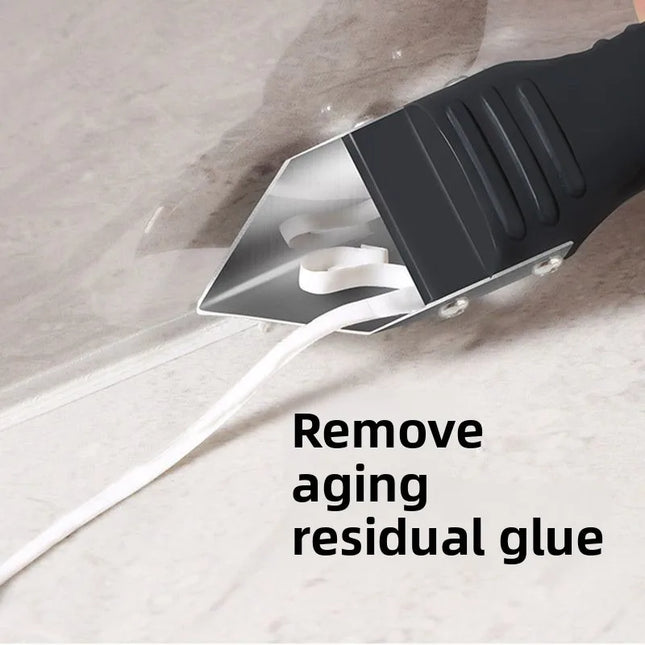 Multi-Functional Silicone Scraper Blade Set - Glue Remover Filler Corner Grout Crack Mud Tool for Home Use