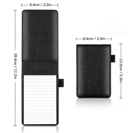 Mini A7 Leather Cover Notebook, Portable Pocket Notepad Diary, Perfect for Business Memos, Office & School Use