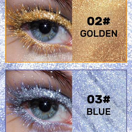 5 Colors Diamond Shimmering Mascara Long Lasting Makeup 3D Volume Eyelashes Curling Glitter Mascara Eye Lash Female Cosmetic