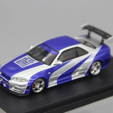 Fast Speed 1:64 Skyline Z-tune R34 Alloy Car Model
