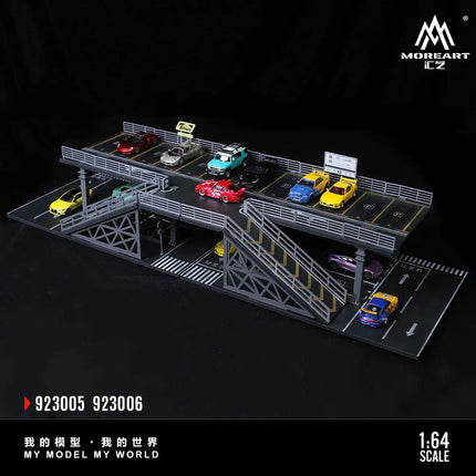 TimeMicro+MoreArt 1:64 Steel Frame Platform Stereoscopic Parking Space Scene Model
