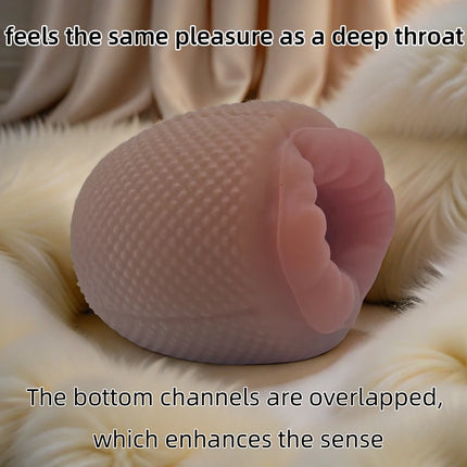 Double Chanal Male Masturbator Cup Realistic Vagina Pocket Pussy mouth Vaginal for Men Sex Toys for Men Sex Products Shop