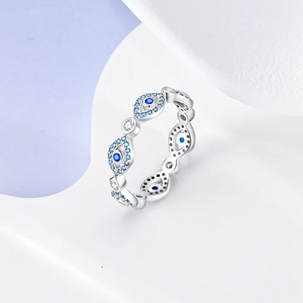 Original 925 Sterling Silver Ring Colorful Diamonds Cubic Zircon Finger Ring For Women Jewelry Wedding Engagement Birthday Gift