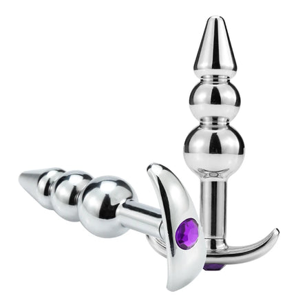 Metal Outside Anal Plugs anal stimulation G-point massage Four to choose from butt plug adult pleasure dildos adult sex toys