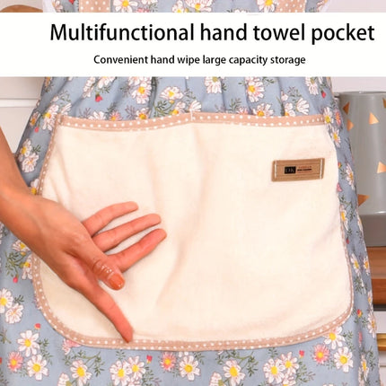 Cute Print Apron with Pockets Baking Kitchen Aprons for Cooking Adjustable Straps Painting Cleaning Aprons