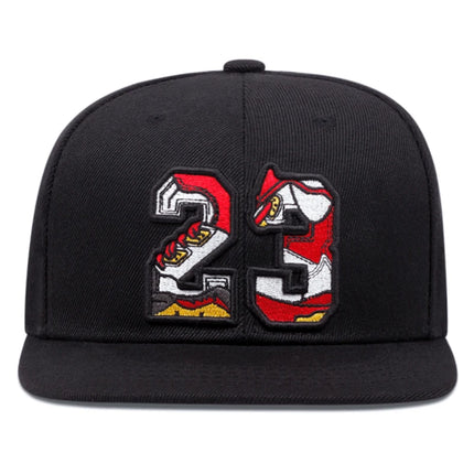 2025 Fashion Creative New Baseball Hat 23 Embroidered Street Personalized New Outdoor Leisure Sunshade Hat Unisex Flat Edge Hat