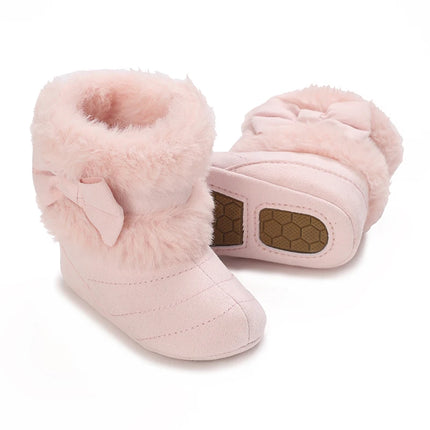 Baby Shoes With Soft Soles For Warmth 0-12 Months Old Baby Cotton Winter Socks and Shoes With Fleece Before Learning To Walk