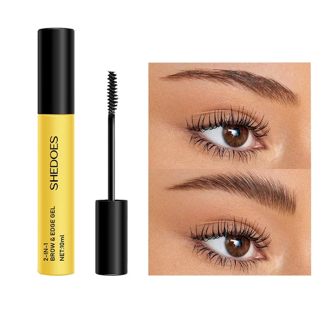 1PC 2-in-1 eyebrow styling gel, waterproof, long-lasting, non-caking, easy to apply, and shapes natural eyebrows