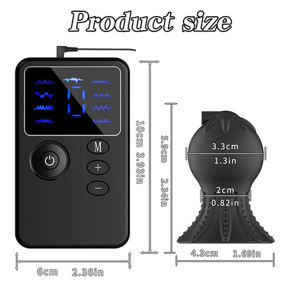 Sex Toy Bdsm Tool Electric Shocker Nipple Sucker Clamps Electro Stimulator Nipples Pussy Breast Clit Masturbator Breast Enlarger