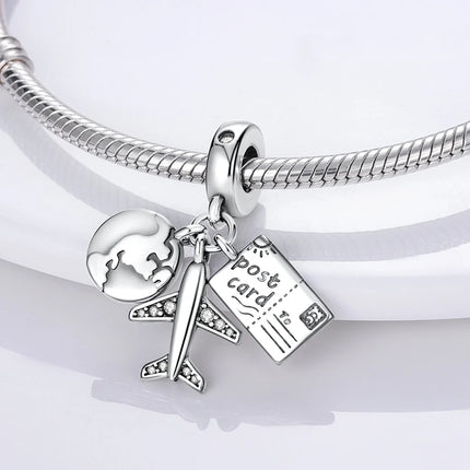 Original 925 Sterling Silver Charms Paris Eiffel Tower Charms Bead Pendant Fit Bracelets Bangle Necklaces Women DIY Jewelry Gift