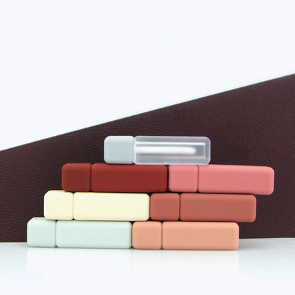 5/10/20/50/100pcs 6ml Lip Gloss Tube Brush Scrub Square Liquid Lipstick Tubes Lip Balm Container Cosmetic Packaging DIY DN62901