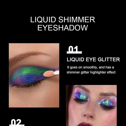 High-Pigmented MultiChrome Eyeshadow Powder MultiChrome Shifting Pigments Duochrome Chameleon Eyeshadow Infinite Chrome Powder