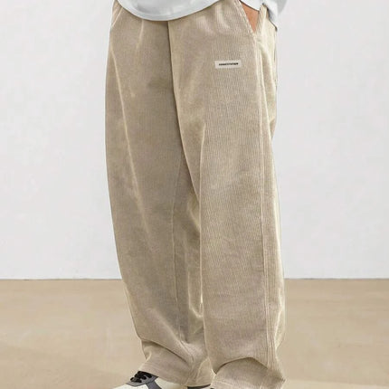 Men's Casual Pants Loose Pants Corduroy Breathable Loose Outdoor Pants Fashionable Design Jogging Pants 2026 New Casual Pants