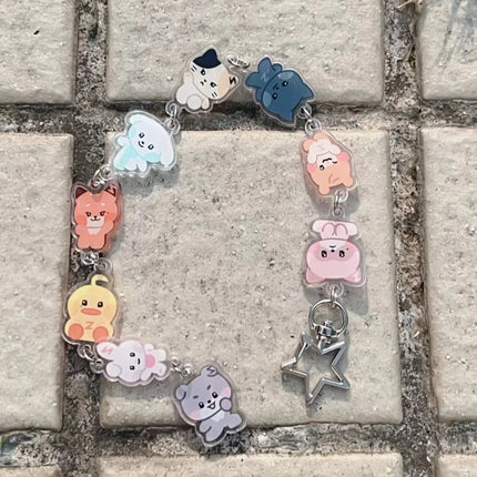 Aniteez Card Holder Keychain Keyring  Acrylic Characters Photocard Sleeves Hongjoong Seonghwa Yunho Yeosang Keychain