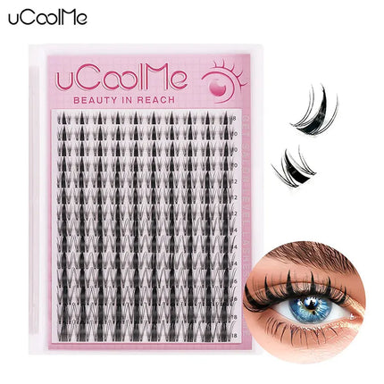 uCoolMe Fairy Manga Lashes Home DIY Invisible Band Eyelash Extension Beginner Friendly Anime Eyelashes Cluster Makeup For Girl