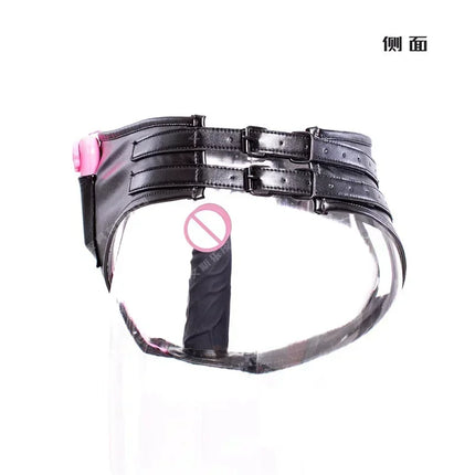 Strap On Realistic Dildo Pants Adult Sex Toys For Women Lesbian Pu Leather Harness Underpants Strap On Dildo With Dildo Strapon