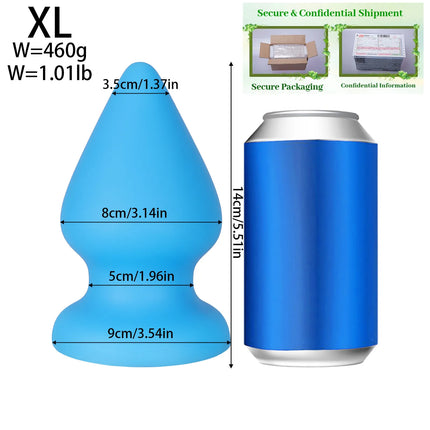 Small Fisting Butt Plug Training Dilator XXXL Huge Anal Plug Super Soft Anal Toys Suction Cup Big sex toy for men Women Buttplug