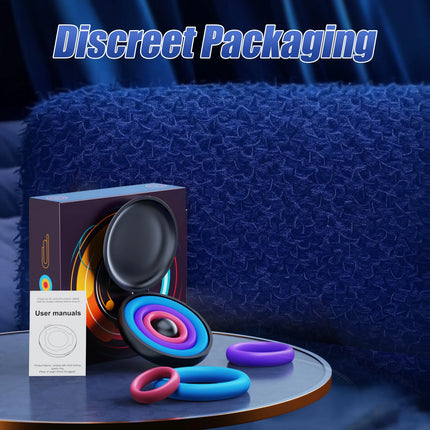 3 Pcs Reusable Silicone Cock Penis Rings Enlargers Erection Enhancing Long Lasting Ejaculation Adult Sex Toys for Men or Couple