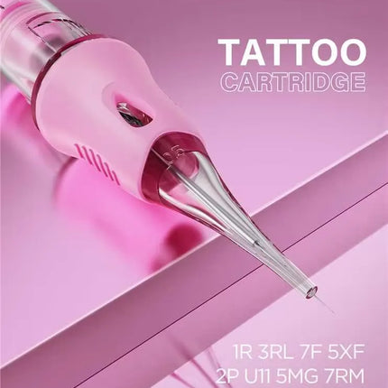10PCS Universal Permanent Makeup Needles Tattoo Cartridge Round Liner Sterilized Safety Needles For Tattoo Machine For Eyebrow