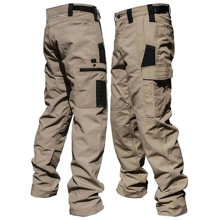 Men's Casual Tactical Pants Multi Pockets Work Trousers Male Outwear Straight Autumn Cargo Pants Spring Wear-resistant Trousers