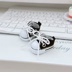 Black canvas shoes