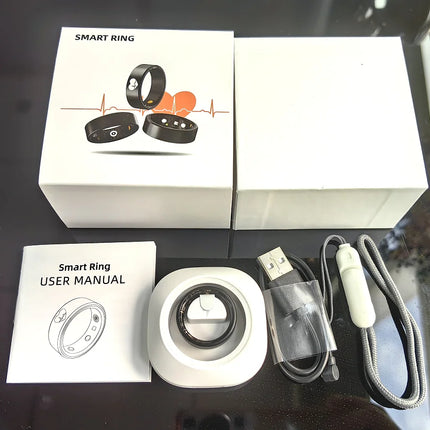 2025 New Smart Ring ECG Detection Blood Pressure,Heart Rate Ring,Body Temperature Monitor Waterproof GPS Tracking Men Women Ring
