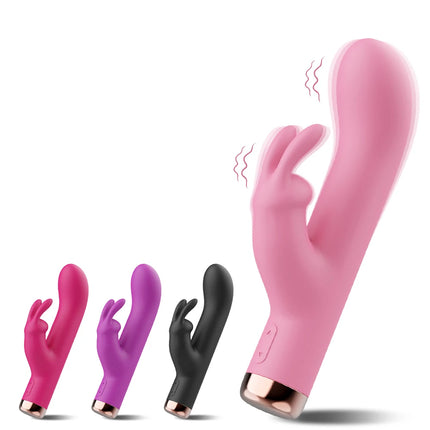 Powerful Clitoris Vagina Vibrator Ctimulator Vibration 2 in 1 Rabbit Dildo Vibrator Masturbation Tools for Women Sexy Adult Toys